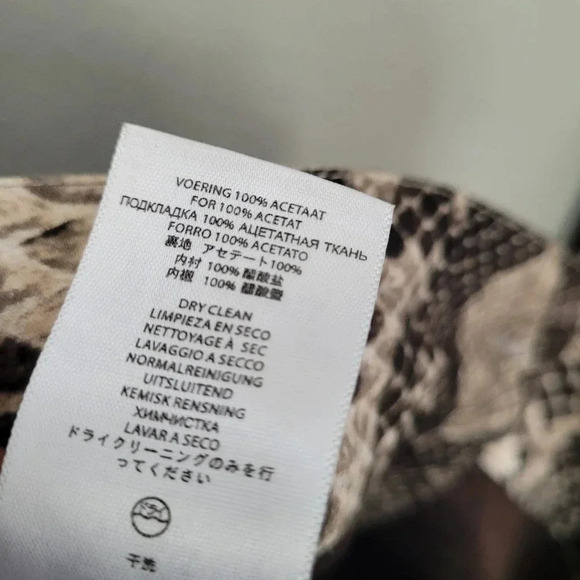 MICHAEL Michael Kors Women's Straight & Pencil Skirt 10 Multicolor Snake Print - Picture 7 of 10